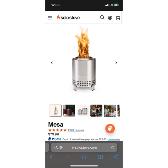 Solo Stove Mesa Stainless Steel Tabletop Firepit - Picture 7 of 7